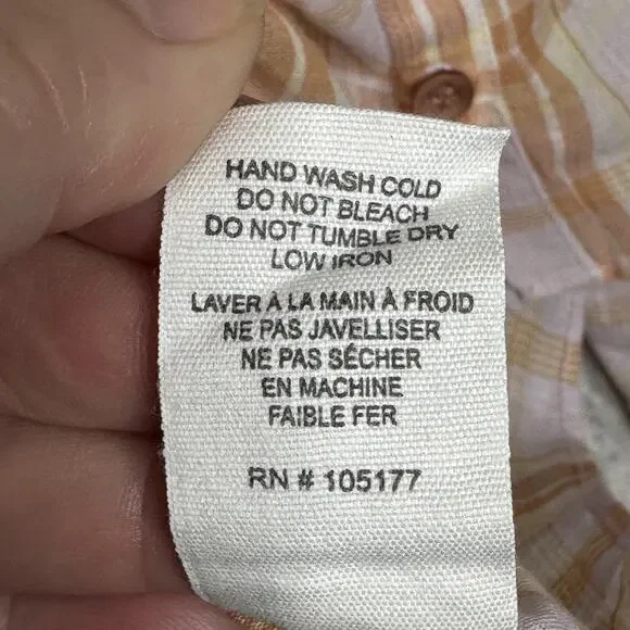 Ulla Johnson Plaid Button Down Shirt in Pink and Orange - Picture 6 of 10